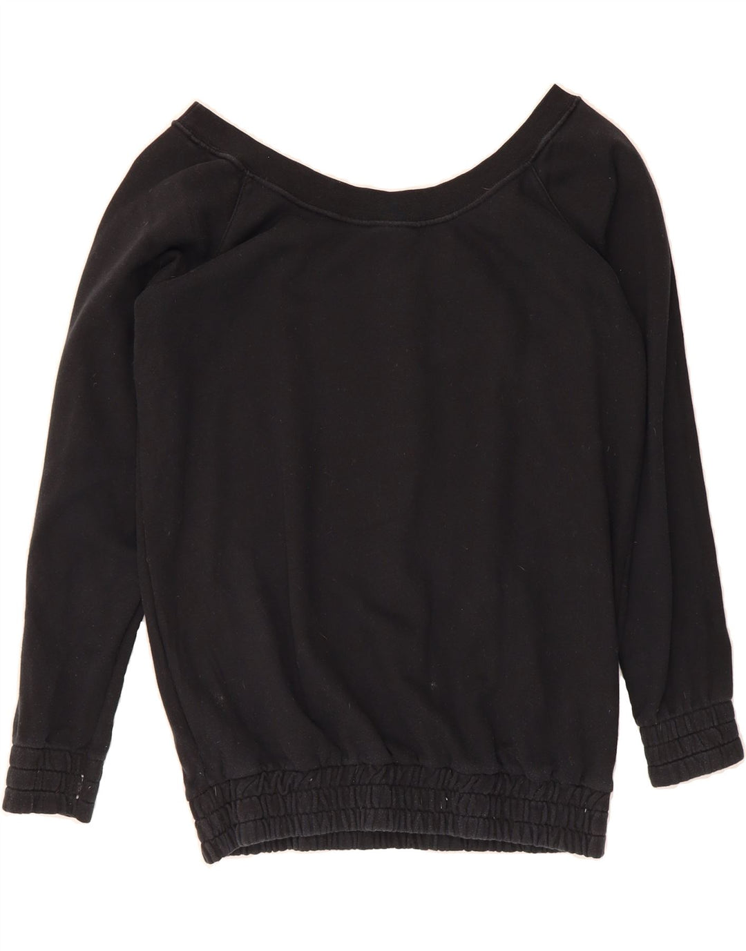 NIKE Womens Oversized Graphic Sweatshirt Jumper UK 10 Small Black Cotton Vintage Nike and Second-Hand Nike from Messina Hembry 
