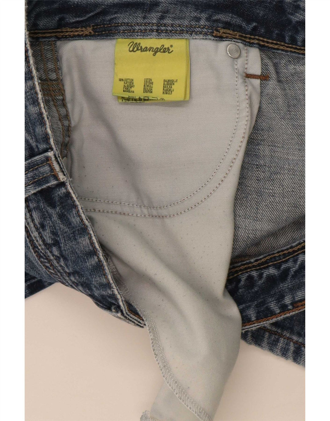 Wrangler Herre Clyde Straight Jeans W36 L30 Blå Bomuld
