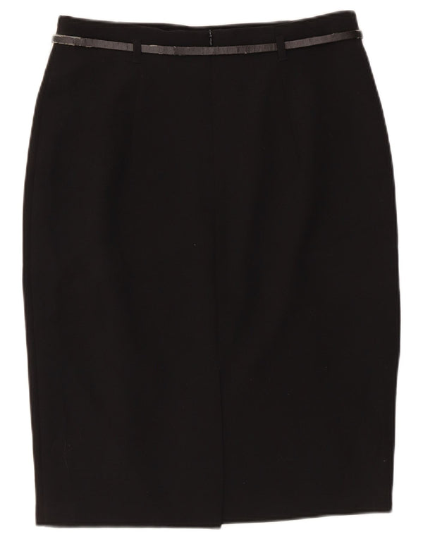 Marks & Spencer Pencil Nederdel til kvinder UK 10 Small W28 Black Polyester