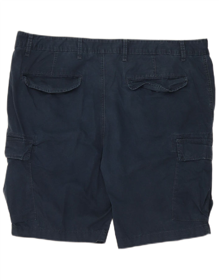 MARKS & SPENCER Herre Cargo Shorts W40 XL Marineblå Bomuld
