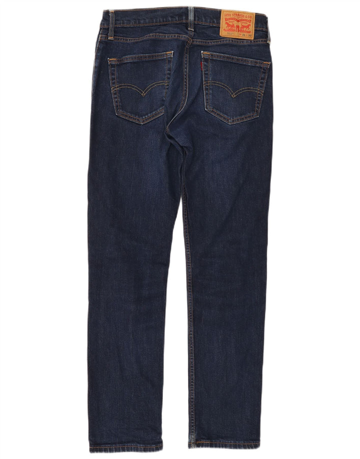 Levi's Herre 511 Slim Jeans W31 L32 Marineblå Bomuld
