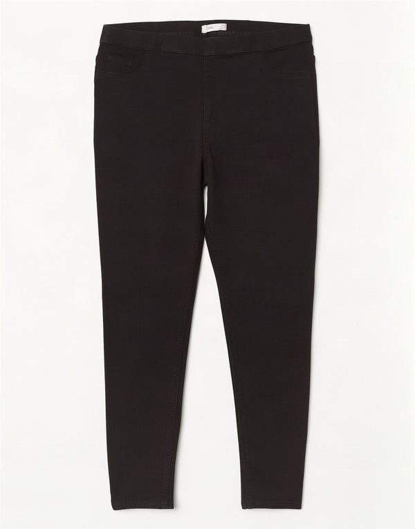 Marks & Spencer Kvinder Højtalje Jegging Jeans UK 18 XL W36 L26 Sort