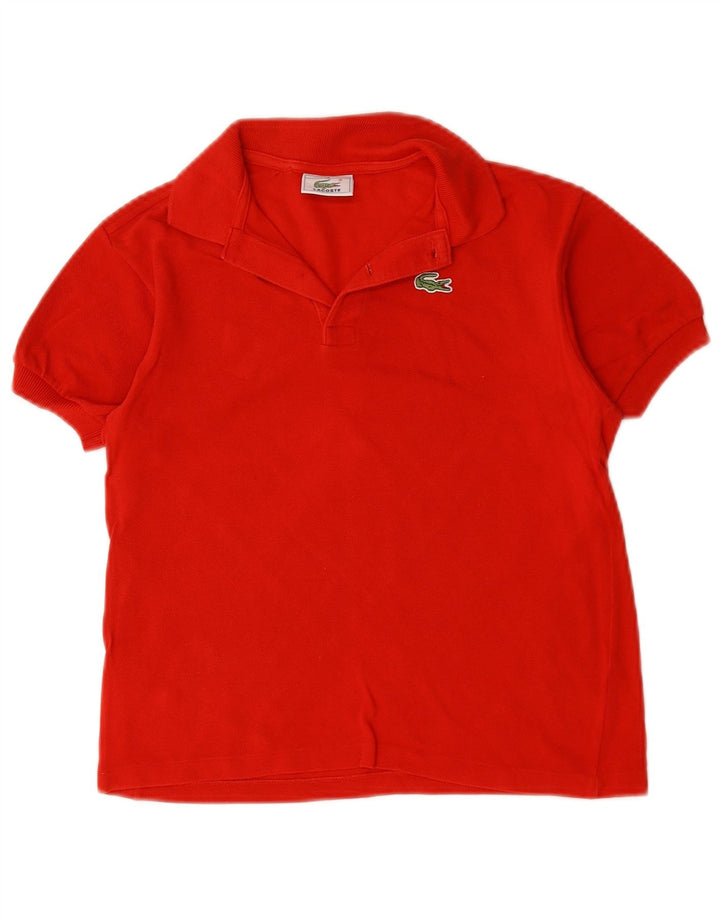 Lacoste drenge poloskjorte 9-10 år rød bomuld
