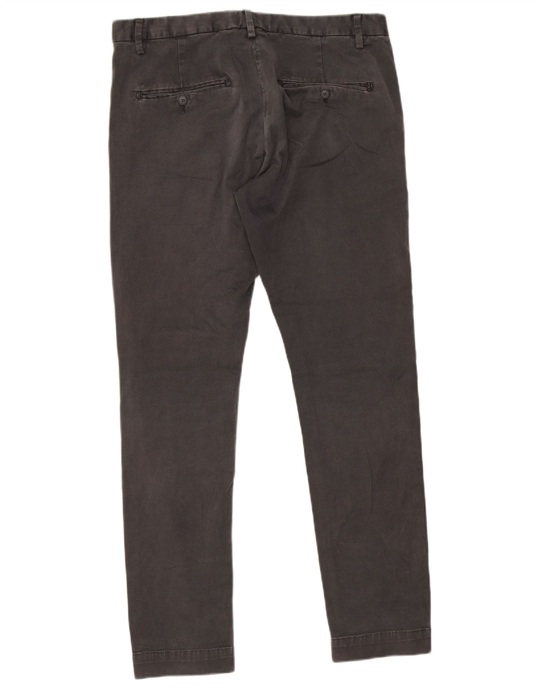 Dondup Herre Slim Chino Bukser W36 L31 Grå Bomuld
