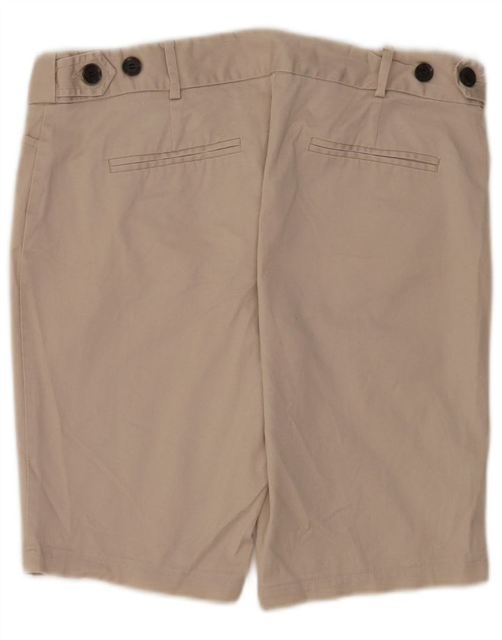 Zara Casual Shorts til kvinder EU 38 Small W28 Beige Bomuld