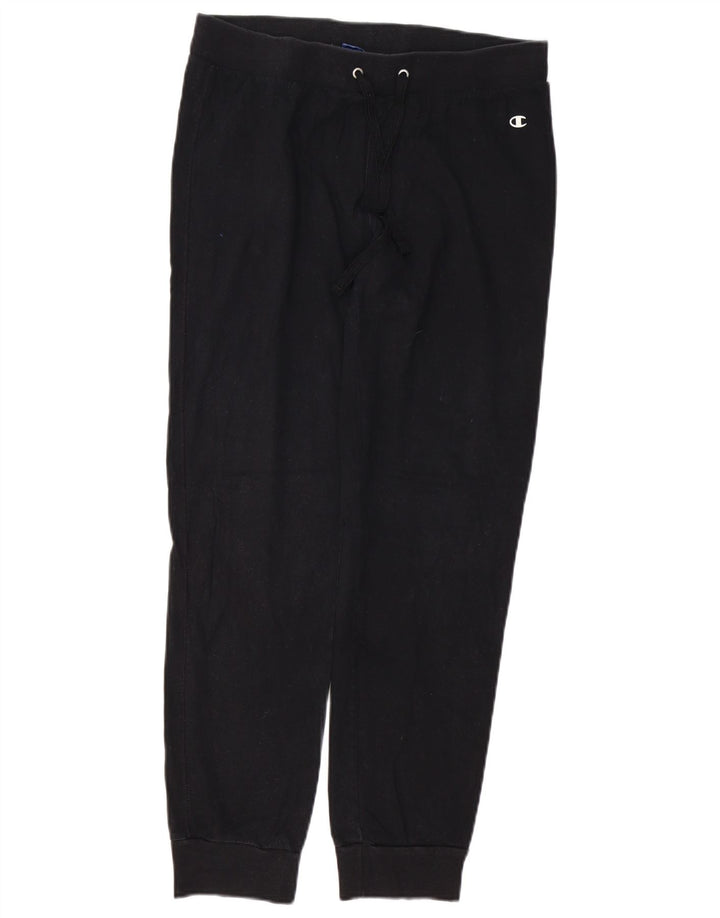 CHAMPION Womens træningsdragt Bukser Joggers UK 16 Large Black Bomuld