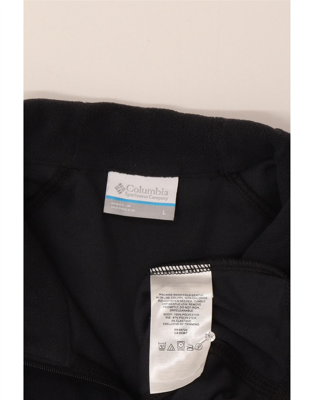 COLUMBIA Fleece Jumper med lynlås til mænd Stor marineblå polyester