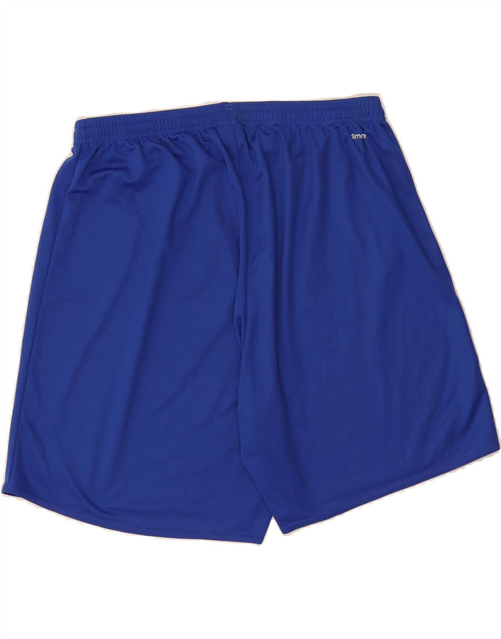 ADIDAS Boys Climalite Sport Shorts 13-14 Years XL Blue Polyester Vintage Adidas and Second-Hand Adidas from Messina Hembry 
