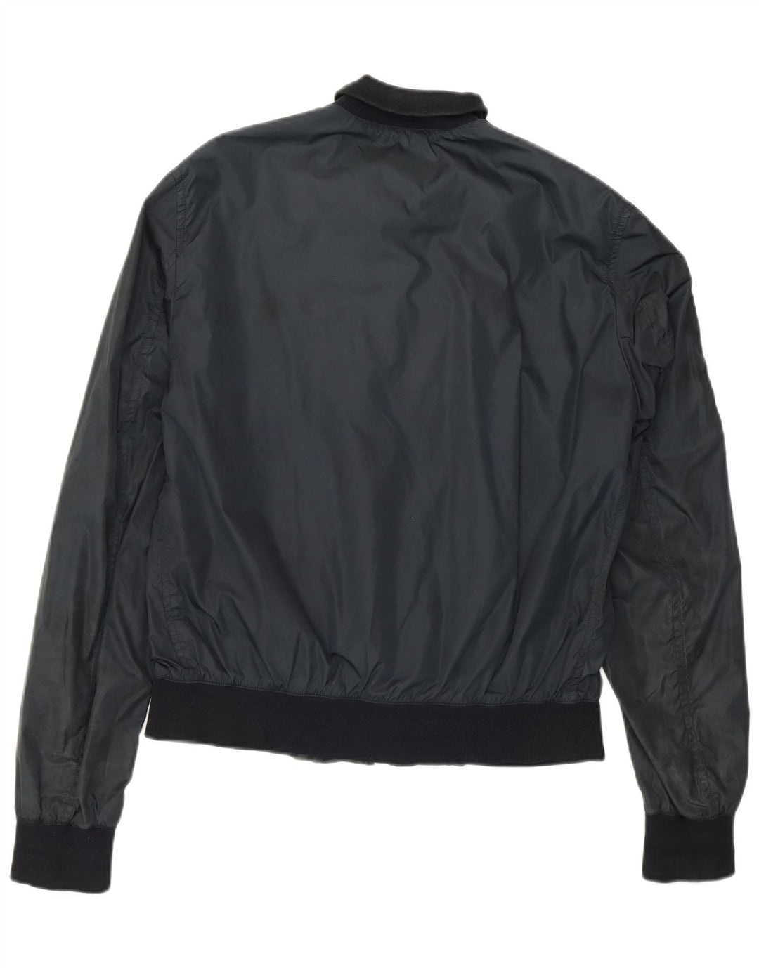 CESARE PACIOTTI 4US Grafisk bomberjakke til kvinder IT 46 Stor marineblå