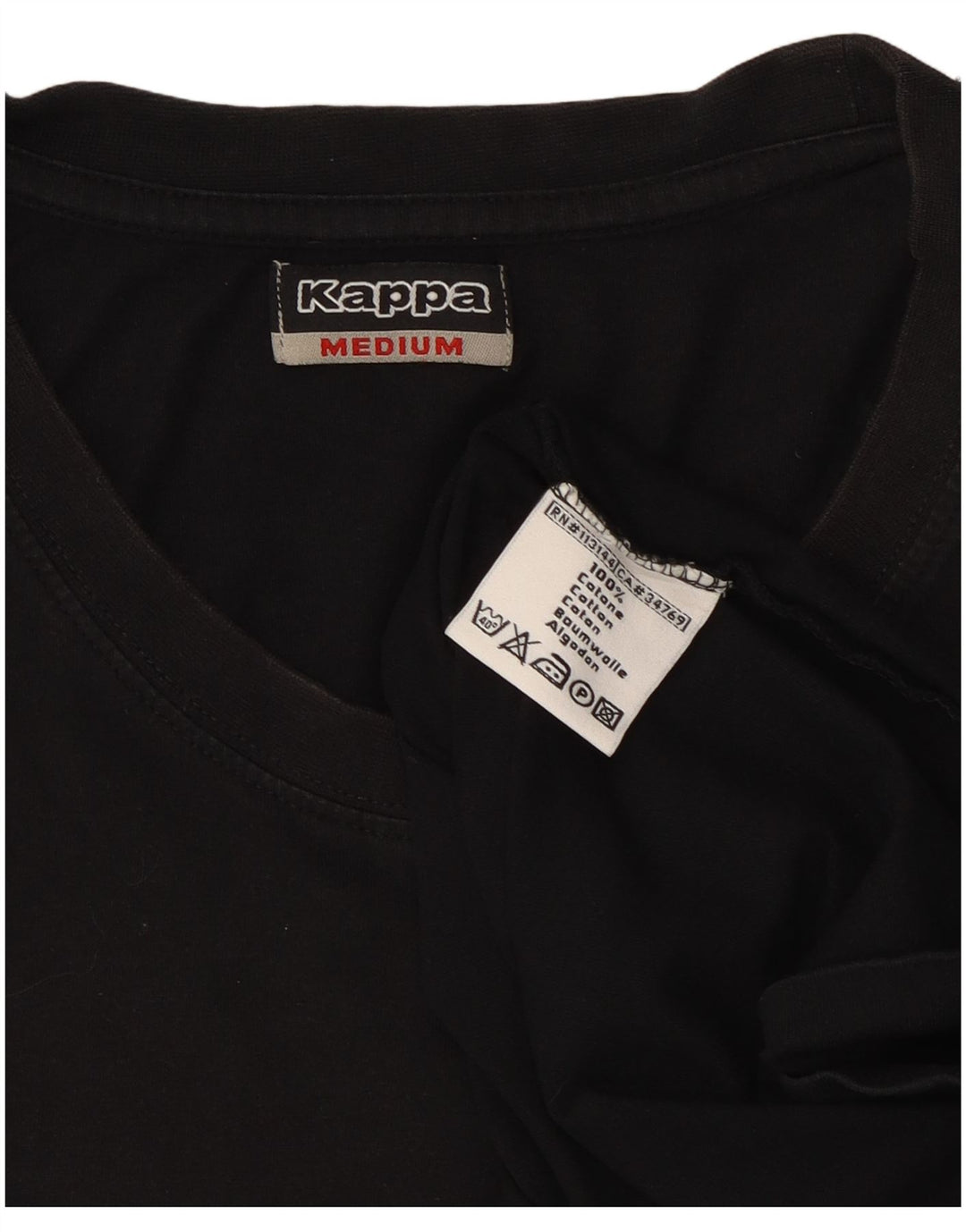 Kappa Herrevest Top Medium Sort Bomuld
