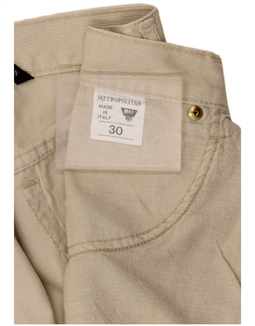 Metropolitan A-line nederdel til kvinder W30 Medium Beige Bomuld