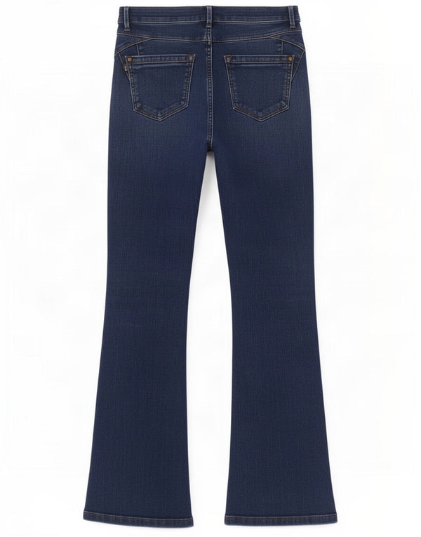 Marks & Spencer Dame Slim Bootcut Jeans UK 8 Small W28 L28 Navy Blue