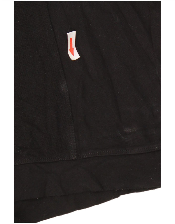 Zara Dame 3/4 ærmet oversize sweatshirt trøje UK 14 Medium Sort