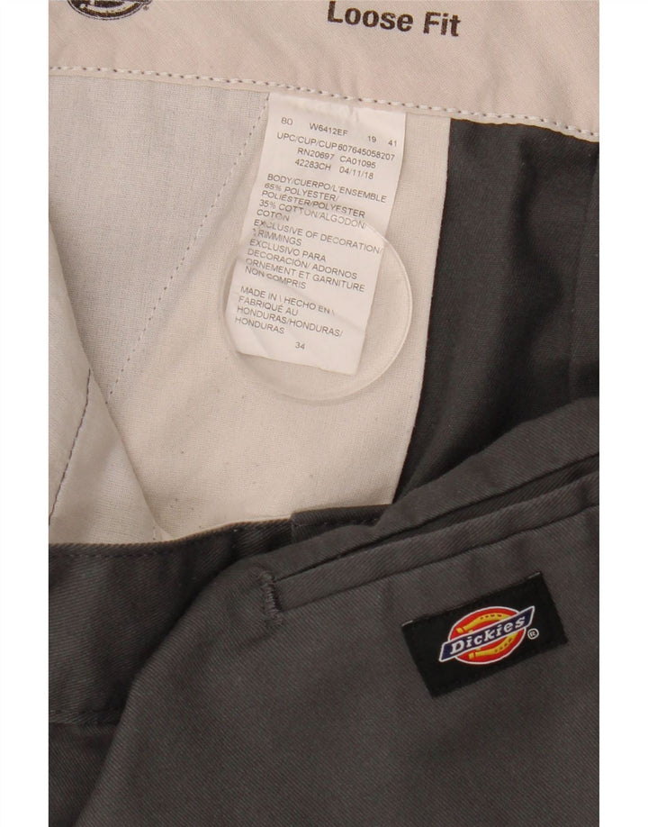 Dickies Herre Loose Fit Chino Shorts W34 Large Grå Polyester