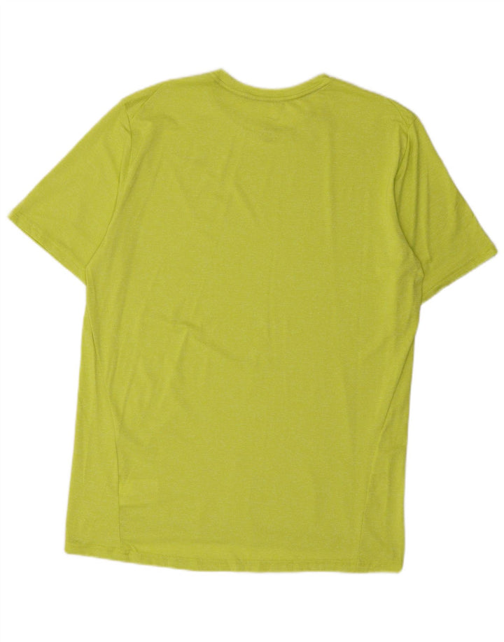 Nike Herre Dri Fit T-Shirt Top Stor Grøn Polyester