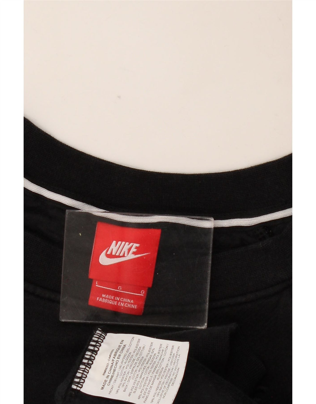 Nike Dame Sweatshirt Jumper Large Sort Bomuld
