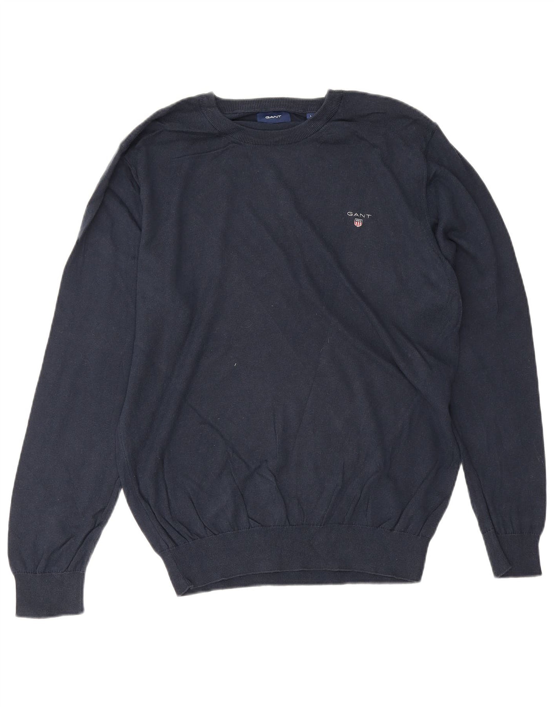 Gant Herre Boat Neck Jumper Sweater Large Navy Blue