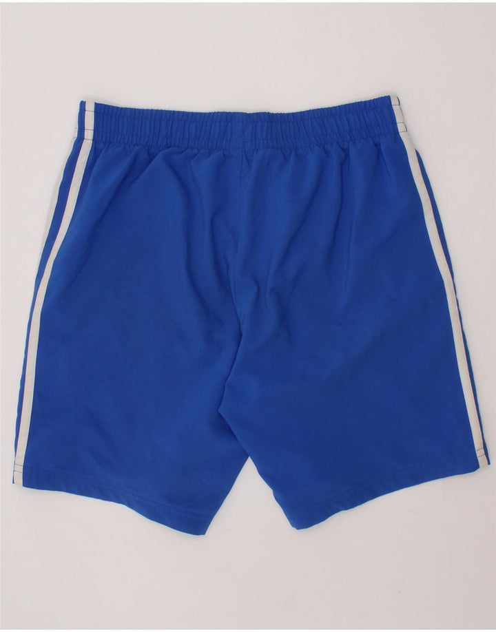 ADIDAS Boys Graphic Sport Shorts 11-12 Years  Blue Polyester Vintage Adidas and Second-Hand Adidas from Messina Hembry 