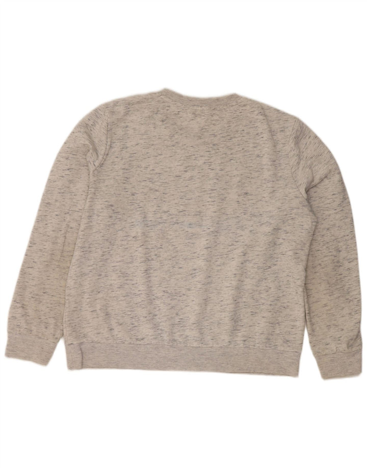 Tommy Hilfiger Graphic Sweatshirt Jumper UK 12 Medium Grey Flecked