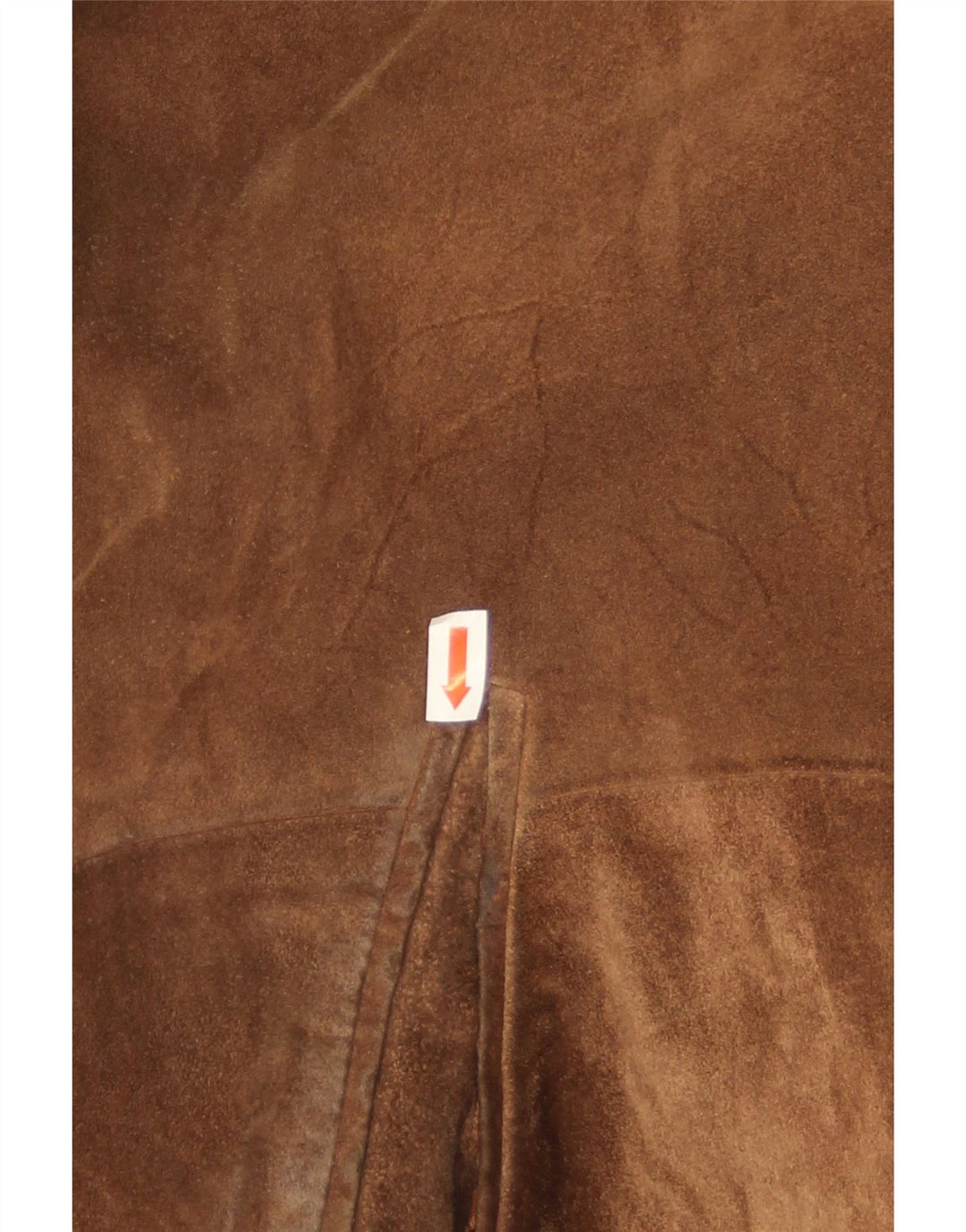 Vintage herre ruskind shearling jakke UK 38 medium brunt læder