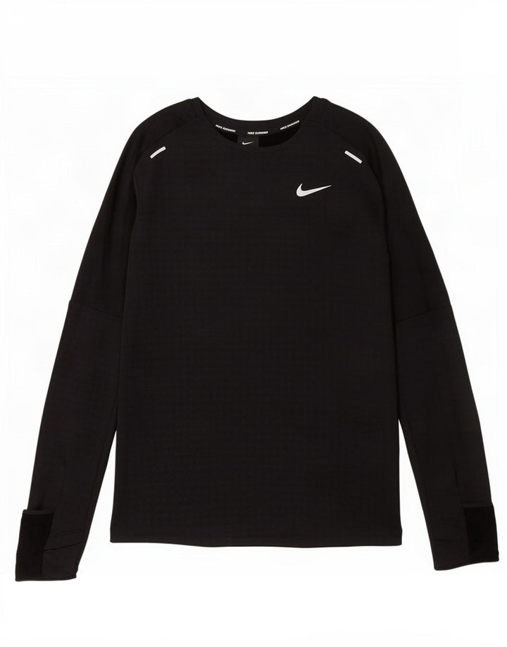 Nike Running Top Langærmet Medium Sort Polyester