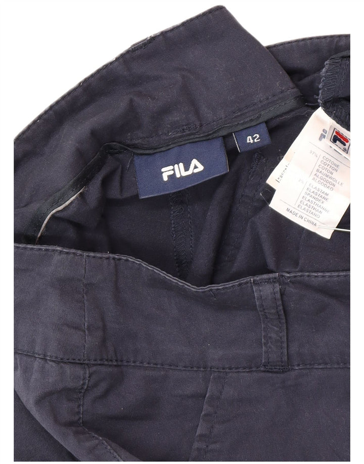 Fila Chino Shorts til kvinder IT 42 Medium W30 Marineblå Bomuld