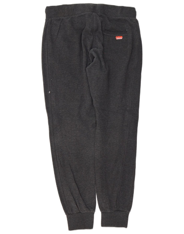Superdry Womens Slim Fit træningsdragt Bukser Joggers UK 14 Large Grey Bomuld