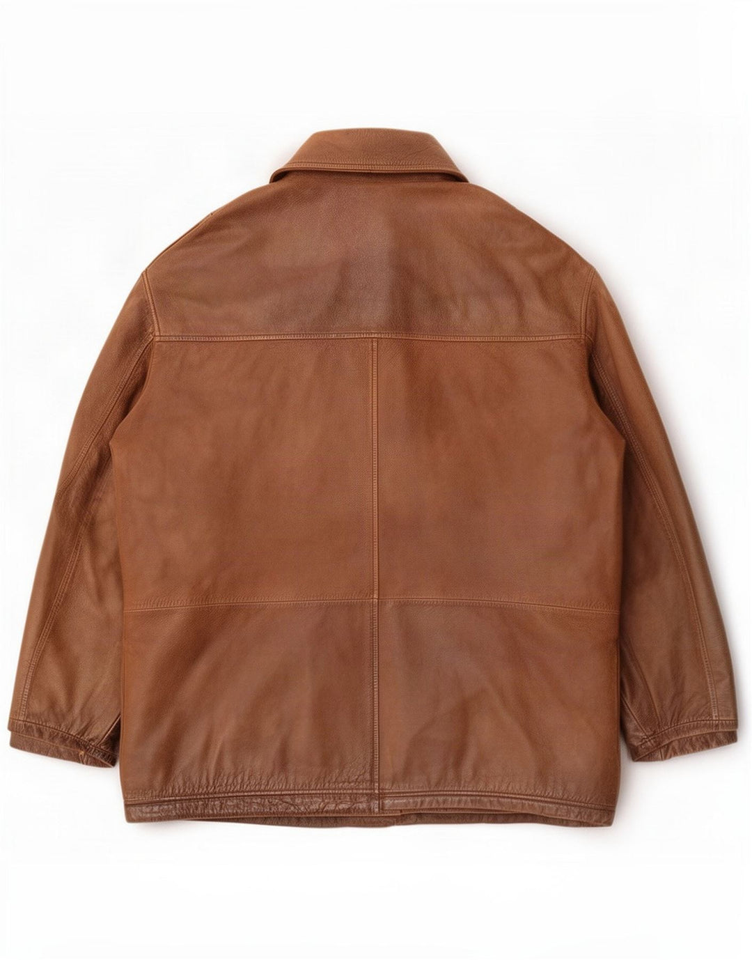 Trapper Herre Læderjakke UK 50 5XL Brun