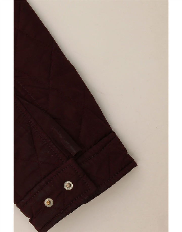 Zara Herre Quiltet Jakke UK 44 2XL Burgundy
