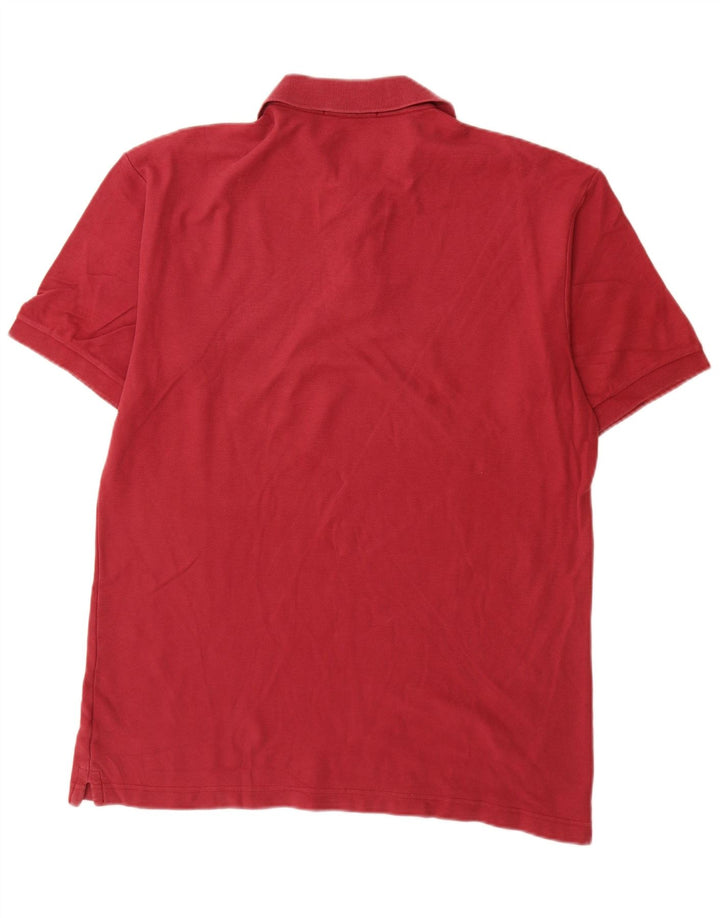 Fila Herre Polo Shirt IT 52 Stor Rød Bomuld
