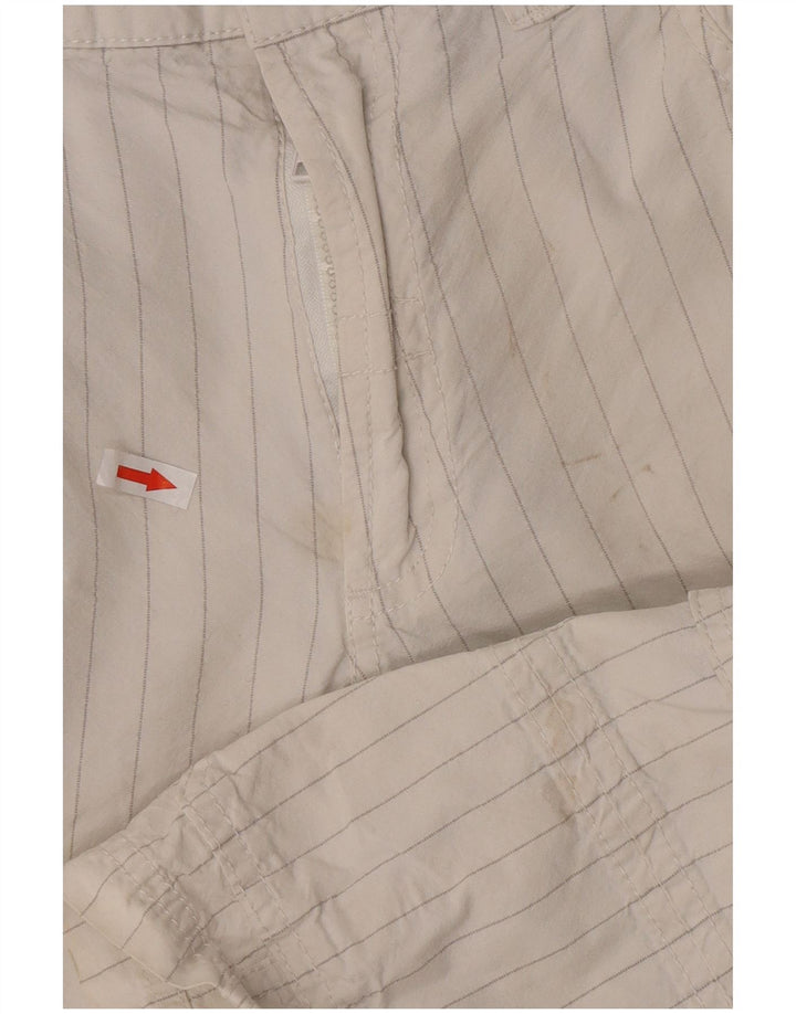 Guess Herre Cargo Shorts W31 Medium White Pinstripe Bomuld