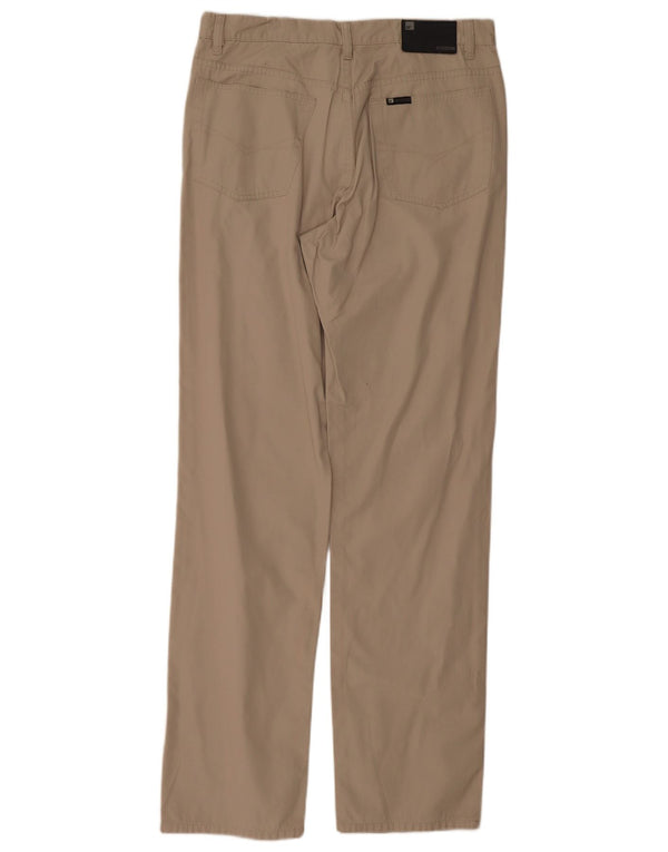 Belfe Herre Lige Casual Bukser W33 L33 Beige Bomuld