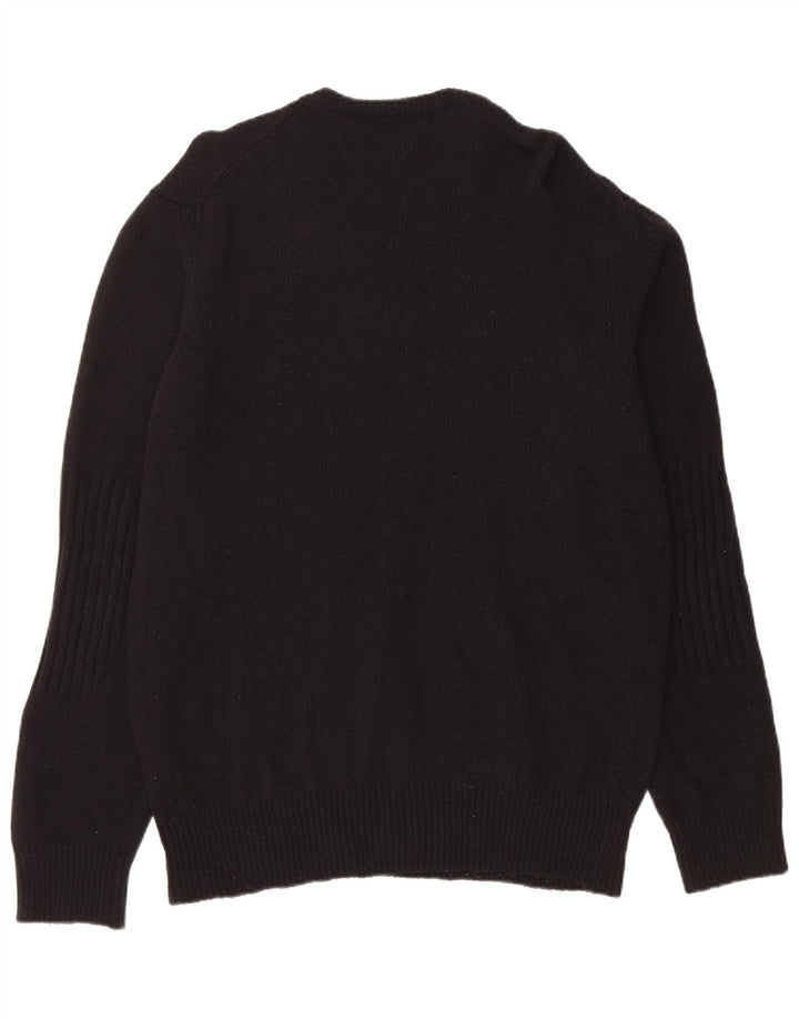 Woolrich Herre grafisk rund hals sweater XL sort uld
