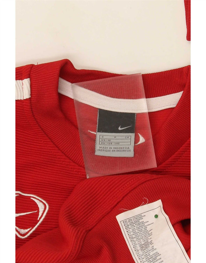Nike Boys Sweatshirt Jumper 9-10 år Lille rød polyester