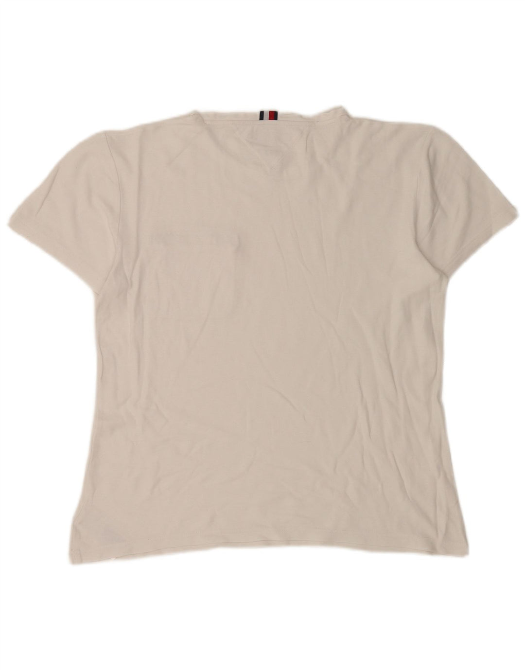 Tommy Hilfiger Herre T-Shirt Top Stor Hvid Bomuld