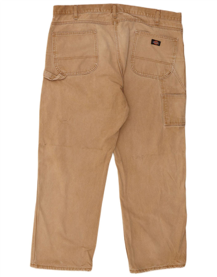 Dickies Herre Straight Cargo Bukser W42 L30 Beige Bomuld
