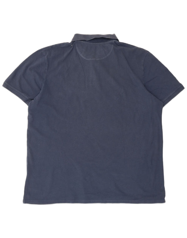 Timberland Herre Slim Fit Polo Shirt 2XL Blå Bomuld