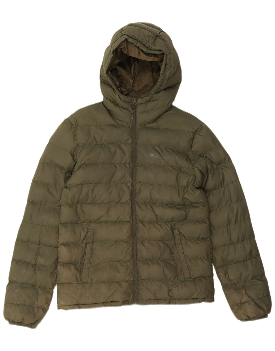 Mountain Warehouse Herre hættepolstret jakke UK 36 Small Khaki Polyester