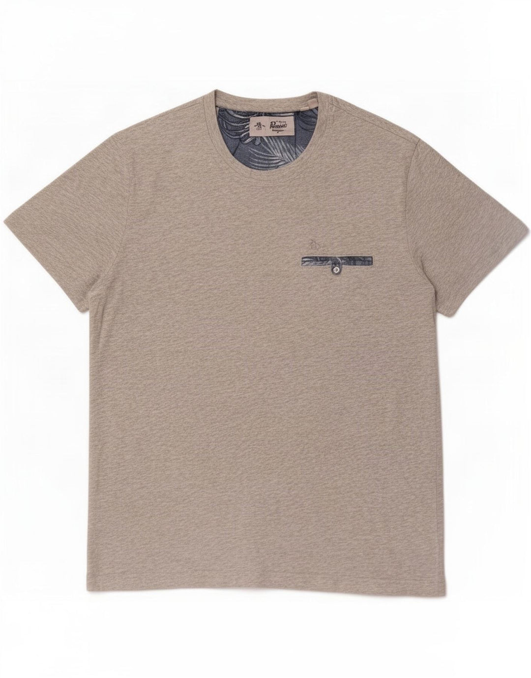 Penguin Herre T-Shirt Top Stor Grå Bomuld