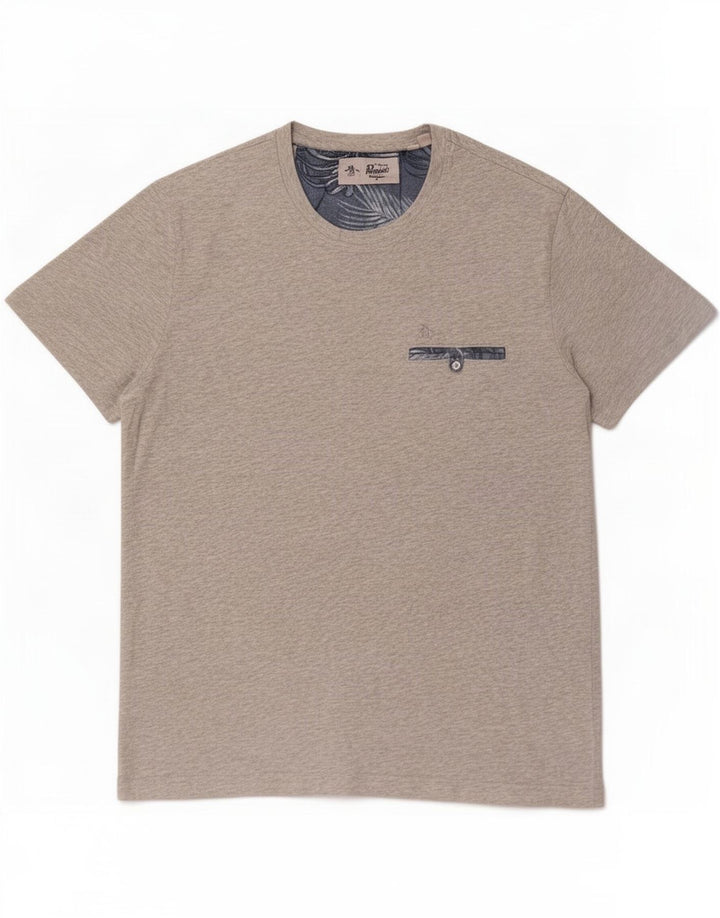 Penguin Herre T-Shirt Top Stor Grå Bomuld