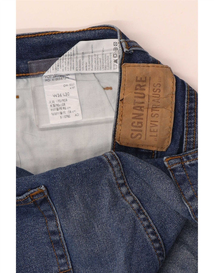 Levi's Herre Signature Slim Jeans W36 L30 Blå Bomuld