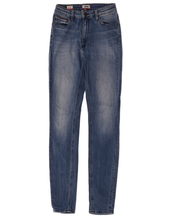 Tommy Hilfiger Dame Santana High Rise Skinny Jeans W26 L32 Blå Bomuld
