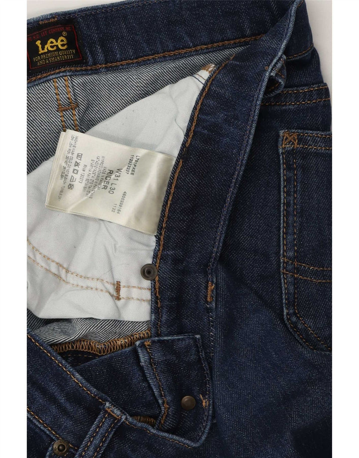 Lee Herre Rider Slim Jeans W31 L30 Blå Bomuld