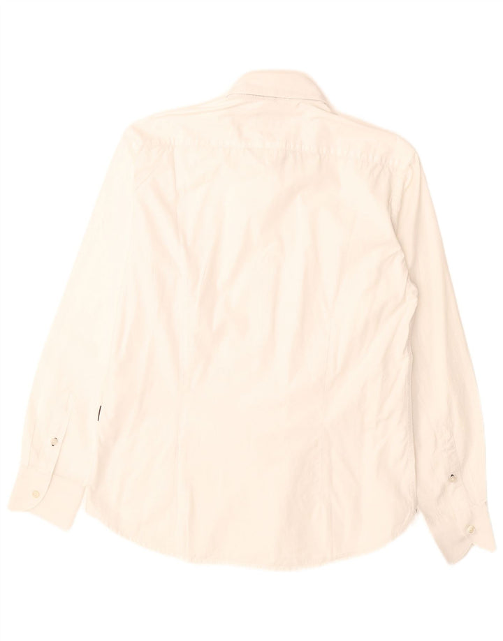 Carrera herre Slim Fit skjorte, stor hvid