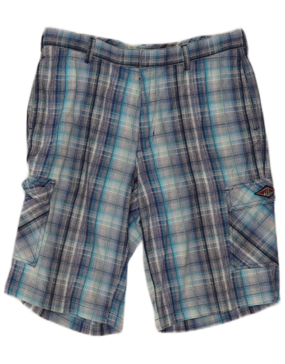 Bear Herre Cargo Shorts W32 Medium Blue Ternet Bomuld