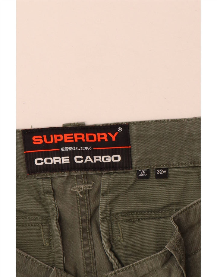Superdry Herre Cargo Shorts W32 Medium Khaki Bomuld