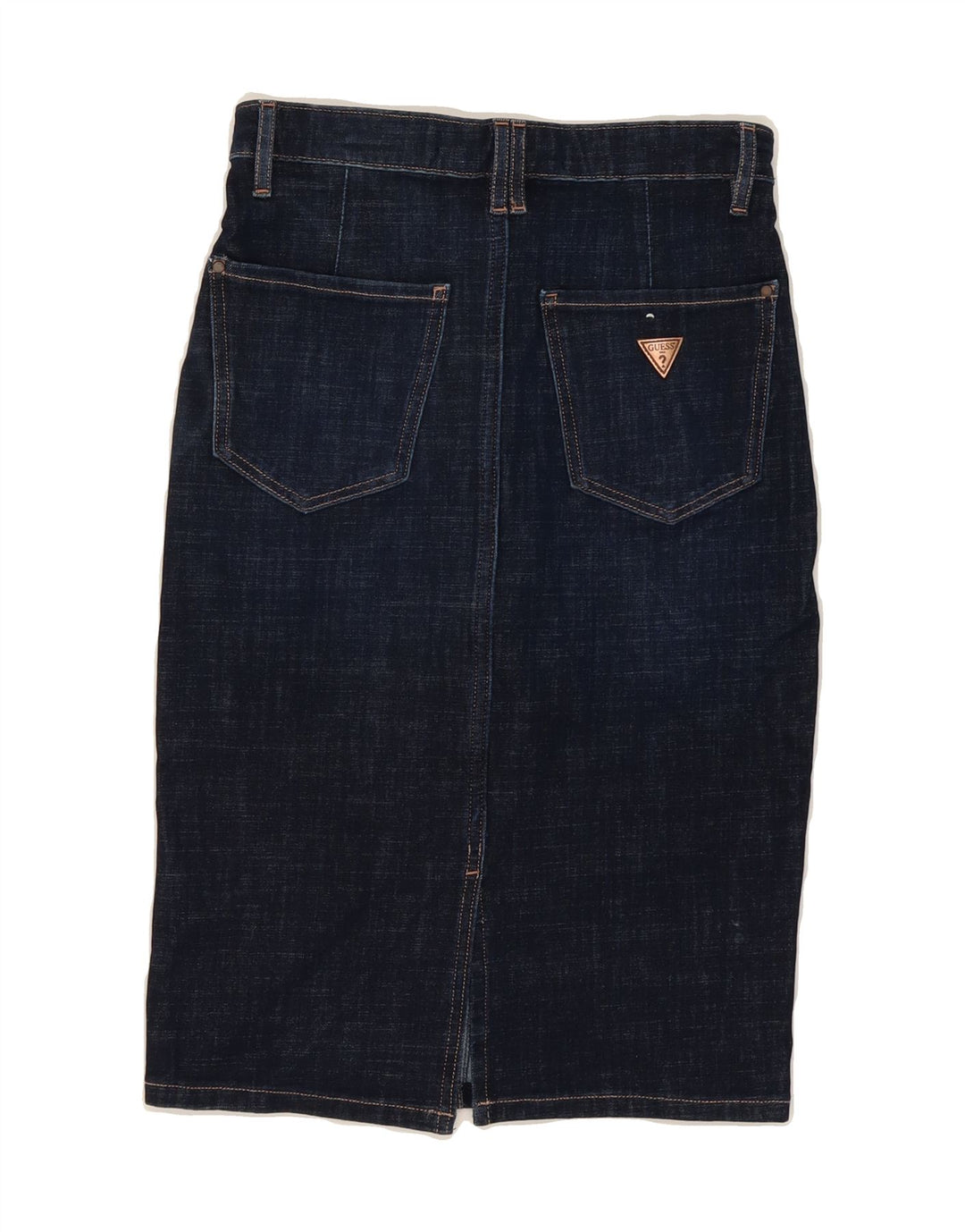 GUESS Womens Denim Skirt W26 Small Navy Blue Cotton Vintage Guess and Second-Hand Guess from Messina Hembry 