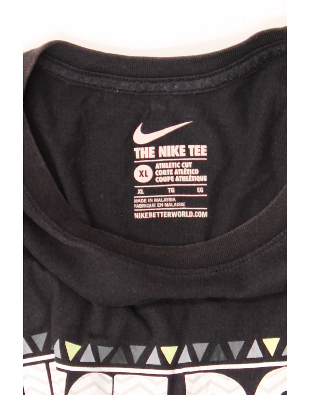 Nike grafisk T-shirt top til mænd XL sort