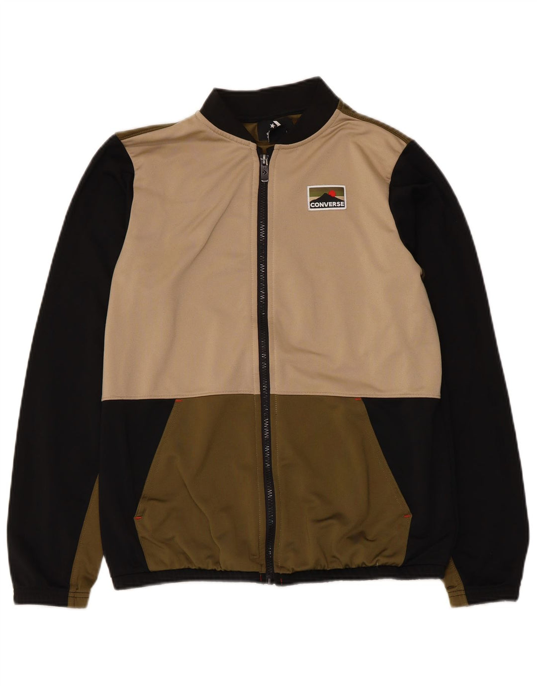 Converse Boys Tracksuit Topjakke 13-14 år XL Sort Colourblock