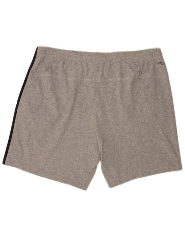 Adidas Herre Climalite Sport Shorts 2XL Grå Flecked Bomuld